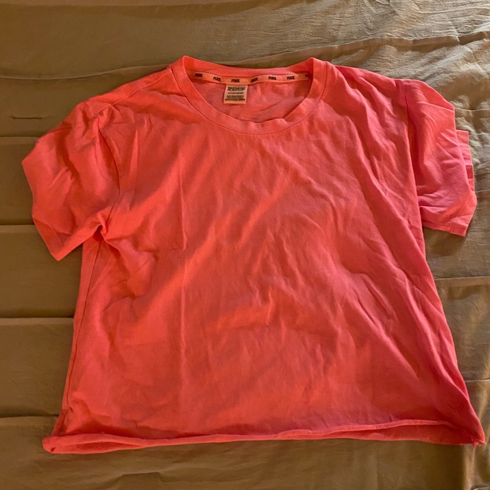 pink crop top